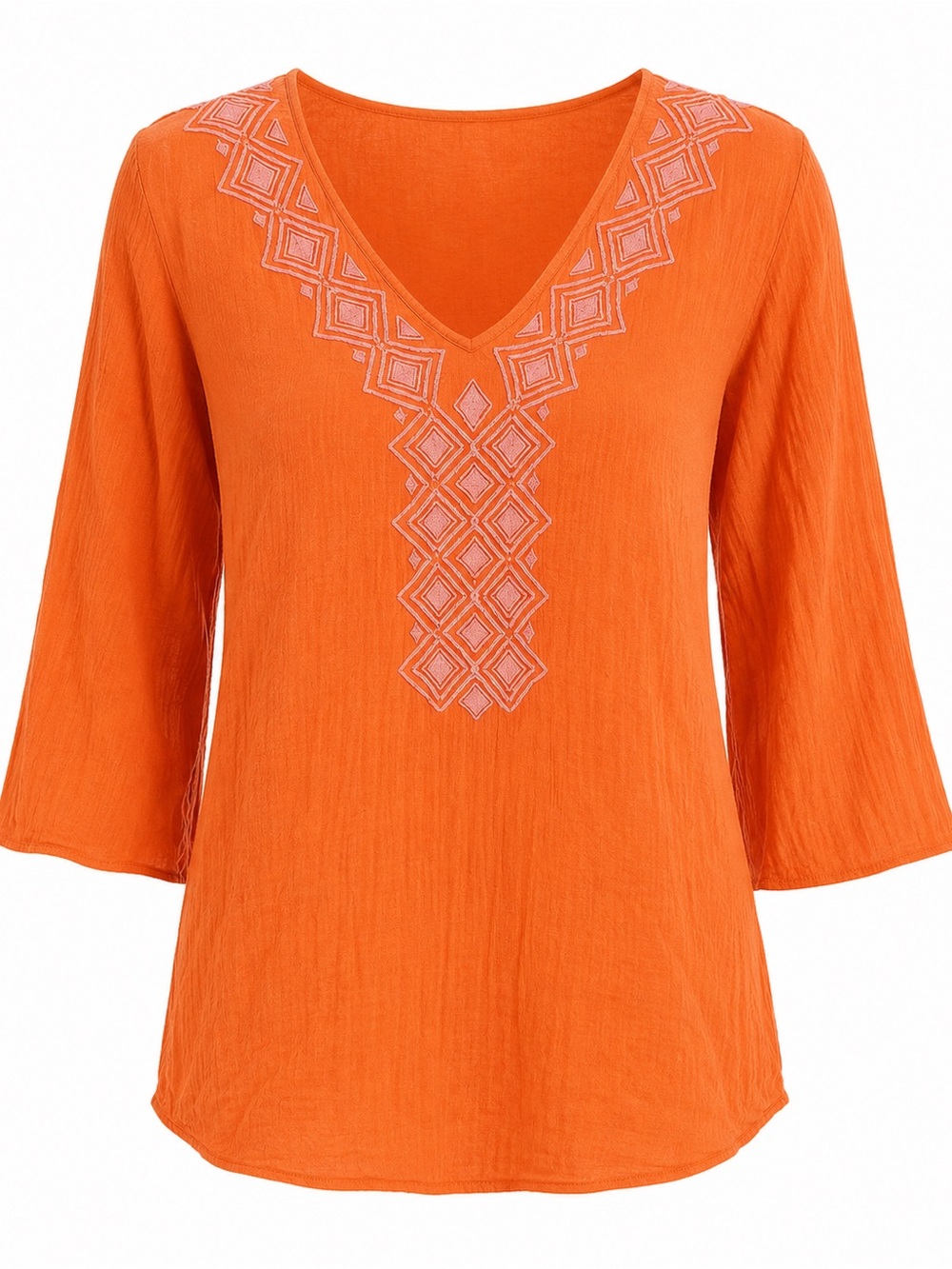 Lilly Pulitzer for Target Orange/pink embroidered top, medium